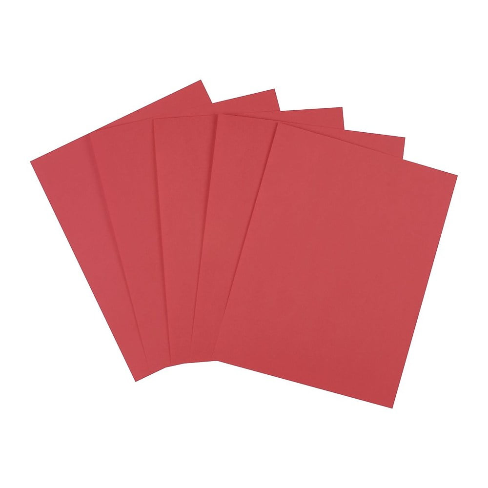 Staples Brights 24 lb. Colored Paper Red 500/Ream 733081