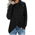 thumbnail image 2 of Women Cardigan Long Sleeve Button Cowl Neck Casual Knitted Pullover Tunic Sweaters Cardigan Jacket, 2 of 7