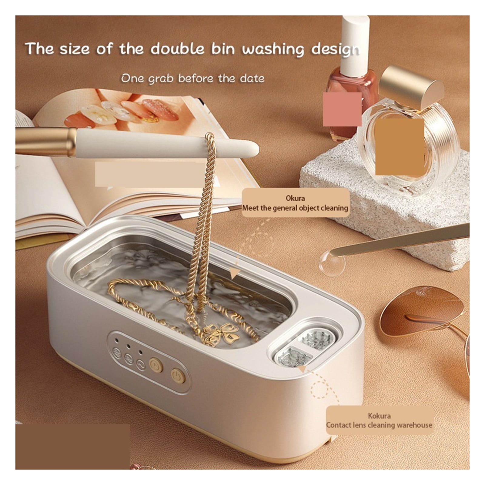 Ultrasonic Cleaning Machine 45KHZ Ultrasonic Jewelry Cleaner Machine High Frequency Ultrasonic