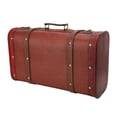 thumbnail image 3 of Vintage Wooden Box, Locks Portable Faux Leather Storage Suitcase  For, 3 of 8