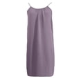thumbnail image 3 of Glisme Casual Dresses For Women Plus Size Dress Sleeveless Loose Backless Maxi Robe Housecoat Wear Summer Outfit Light Purple Sundress Graduation Dresses, 3 of 5