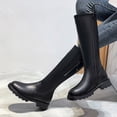 thumbnail image 5 of adviicd Snow Boots for Women Suede Boots Women Knee High Ladies Fashion Solid Color Leather Side Zipper Womens Knee High Boots Narrow Calf, 5 of 5
