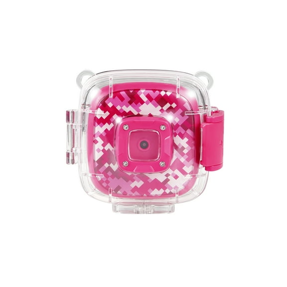 Vivitar Kids Tech Ultimate Action Camera for Kids with Rechargeable Battery and 2" Preview Screen, Pink