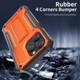 thumbnail image 5 of ExoGuard For iPhone 14 Pro Case, Phone Case with Screen Protector and Kickstand (Orange), 5 of 7