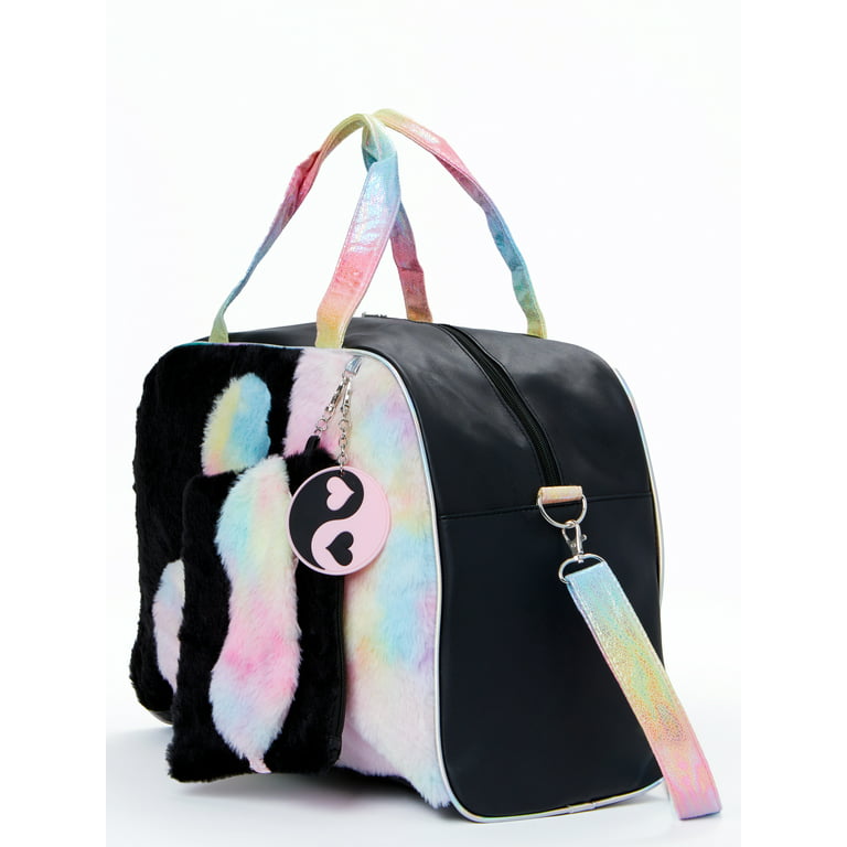 Wonder Nation Girl's Yin Yang Ombre Weekender Duffle Handbag Set