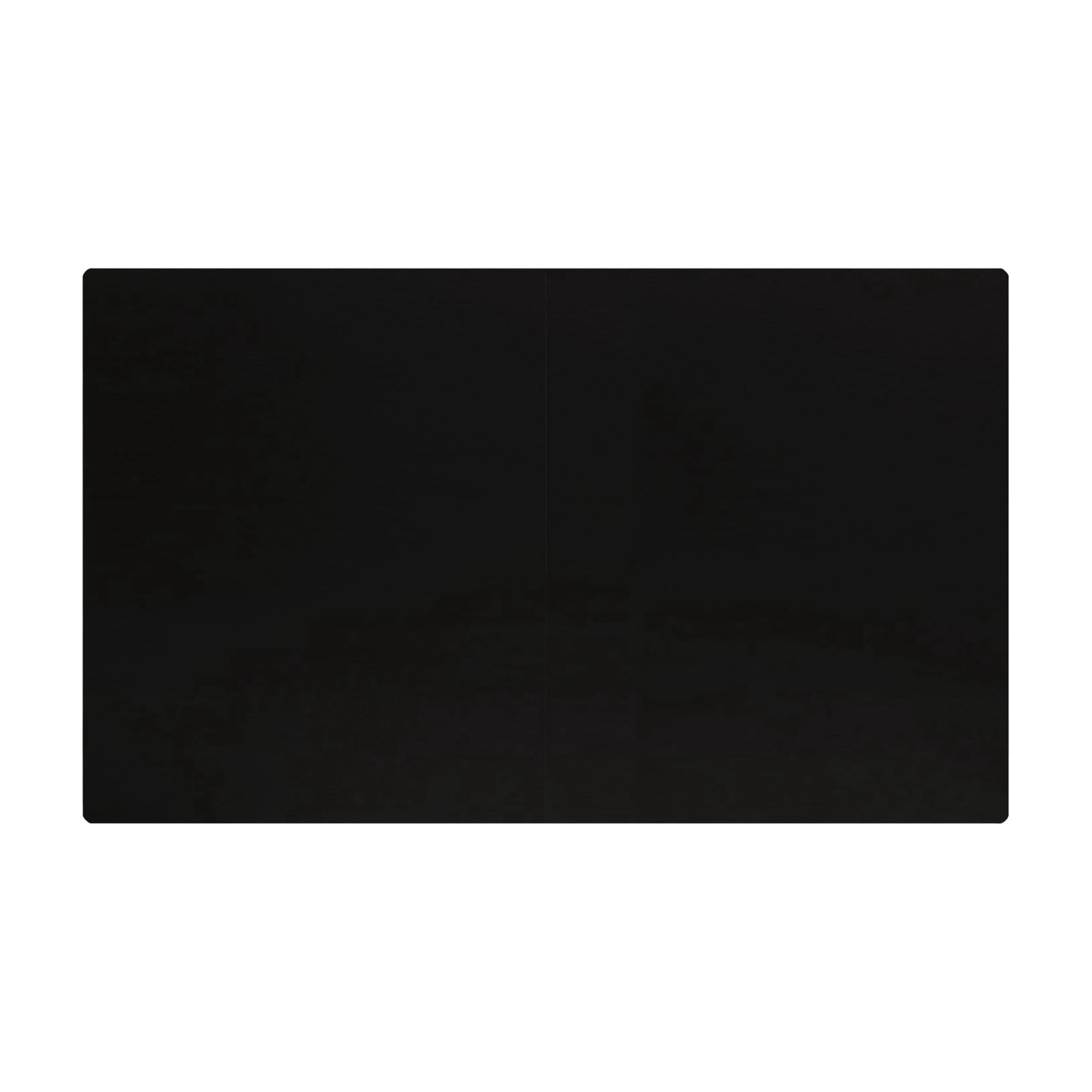 Home Design Ouray Dining Table, Black - Wood Grain Embossed, Rectangular Table with Split Top, Sturdy Construction