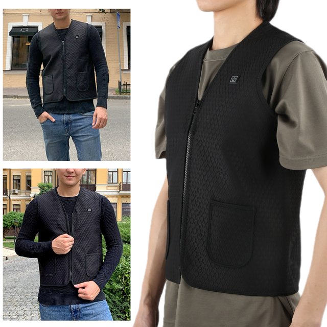 Chaleco calefactor eléctrico chaleco calefactor duradero suave y estable para acampar montañismo ANGGREK Otros