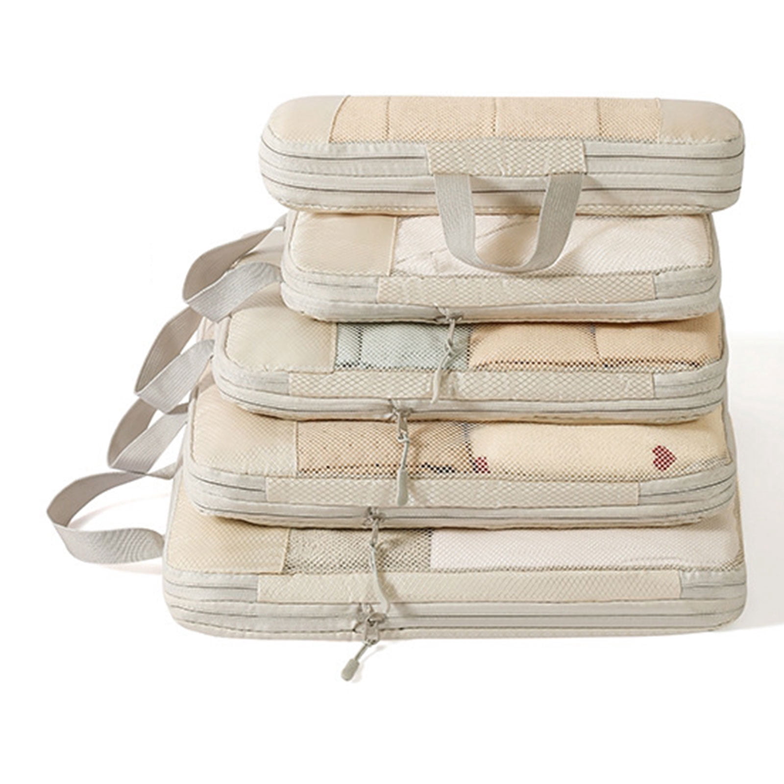 UNTERING Travel Storage Bag 5Pcs/Set Lightweight Packing Cubes For Efficient Suitcase Organization Expandable Travel Organizers Portable Storage Bag