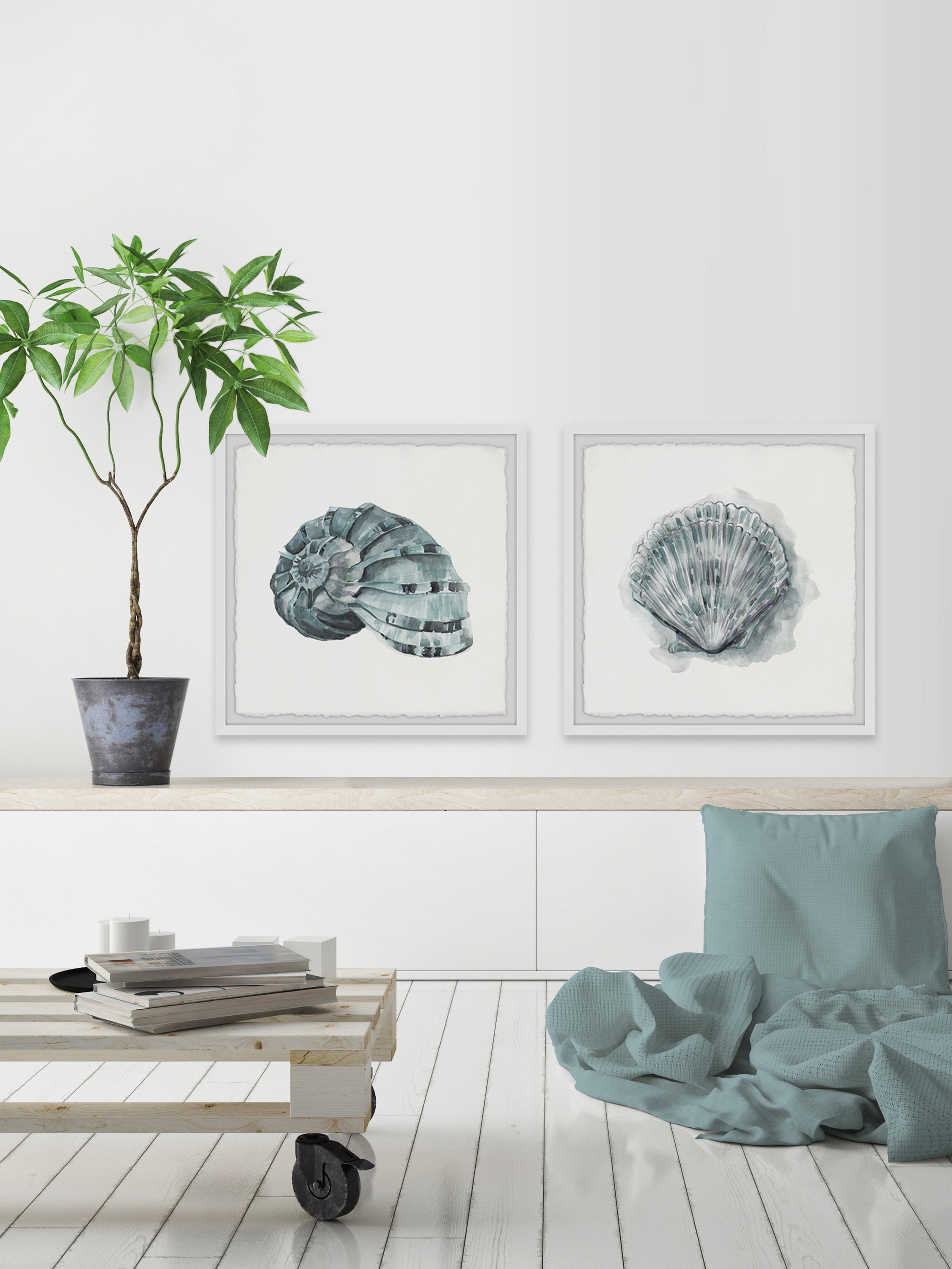 Marmont Hill Classy Shell II Diptych Art Prints