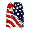 thumbnail image 5 of Summer Beach Vacation Swimming Shorts American Stars and Stripes Graphic Board Shorts Elastic Drawstrings Bathing Suit 4th July Festival Short Pants, 5 of 5