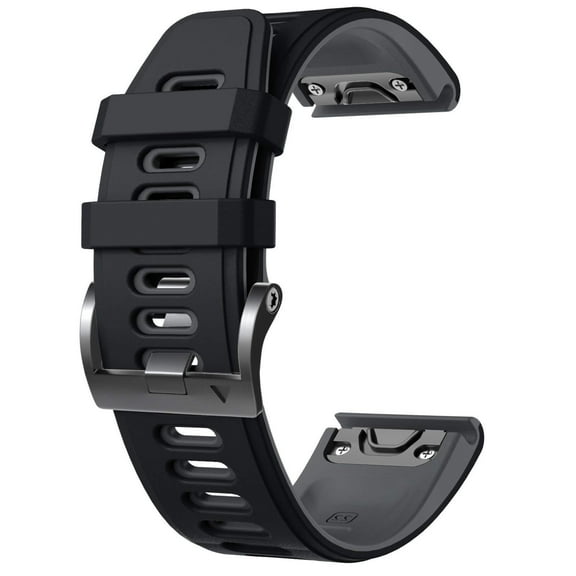 AIYOCK Compatible with Garmin Fenix 6 Pro/6/7/5/5 Plus Band, 22mm Unisex Silicone Replacement Sport Watch Band for Forerunner 935/945