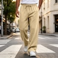 thumbnail image 5 of Baggy Sweatpants for Men Casual Jogging Pants Elastic Waist Drawstring Open Bottom Workout Fall Outfits,loose Joggers Pants,fashion Streetwear Outdoor Travel, 5 of 6