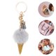 thumbnail image 3 of Ofertas Únicas 1 Pc Charm de Bolso de Cono de Helado con Borlas Accesorios de Bolsa Gris, 3 of 5