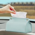 thumbnail image 5 of Dvruxg Leather Tissue Box with Pull-out Design for Bedroom, Living Room and Travel Use, Multi-functional Desktop Tissue Organiser, 5 of 5