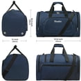 thumbnail image 3 of Sovaloo Sports Gym Bag, Travel Duffel Bag with Wet Pocket & Shoes Compartment for Women & Men (Blue 40L), 3 of 13