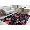 thumbnail image 2 of Abstract Flowers Rugs, Blue Flowers Rug, Flower Rugs, Runner Rug, Corridor Rug, 3D Printeds Rug, Handmade Gift, Non Slip Rug, Trendy Rug, 2.6'x4' - 80x120 cm, 2 of 8