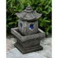 thumbnail image 4 of 11" LED Warm White Light Pagoda Outdoor Garden Fountain, 4 of 4