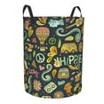 thumbnail image 2 of Kll Colorful Hippie Waterproof Foldable Laundry Hamper Bucket With Handles For Storage Bin,Kids Room,Home Organizer (Medium), 2 of 8