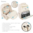 thumbnail image 4 of Hudson Baby Premium Diaper Bag Backpack and Changing Pad, Beige, One Size, 4 of 5