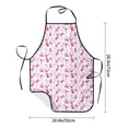 thumbnail image 4 of Naloa 1Pack Adjustable Bib Apron Waterdrop Resistant Cooking Kitchen Aprons for Women Men Chef, Breast Cancer Awareness4 Print, 4 of 5