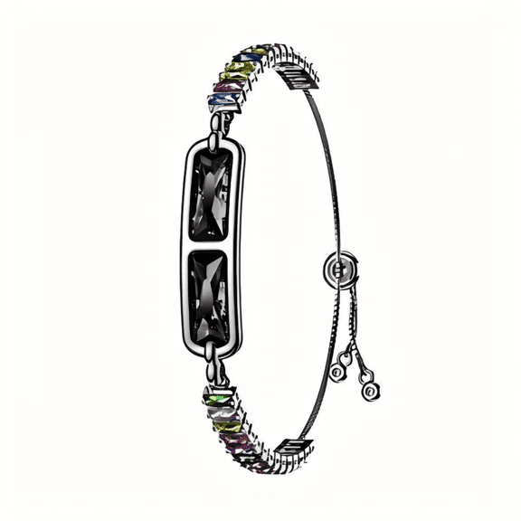 Smart Bracelet for Women, Slim Fitness Tracker with Heart Rate Monitor.Ultra-thin design, step counter & sleep tracker, no subscription fee, elegant diamond appearance.