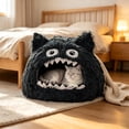 thumbnail image 5 of Sahpxhe Dog Bed Soft Plush Monster Shaped Pet Cave Bed, Cozy Enclosed Pet House With Fun Cartoon Appearance For Small Dogs Cats Indoor, 5 of 6