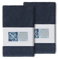 thumbnail image 5 of Authentic Hotel and Spa  100% Turkish Cotton Vivian 2PC Embellished Hand Towel Set Cream, 5 of 5
