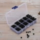 thumbnail image 4 of Ojos de plástico de mu?eca de 1380 piezas, Ojos de seguridad para hacer animales de felpa de bricolaje Accesorios de tela de globo de ojo de frijol negro Tama?o: 3/4/5/6/8 mm AMONSEE NO, 4 of 6