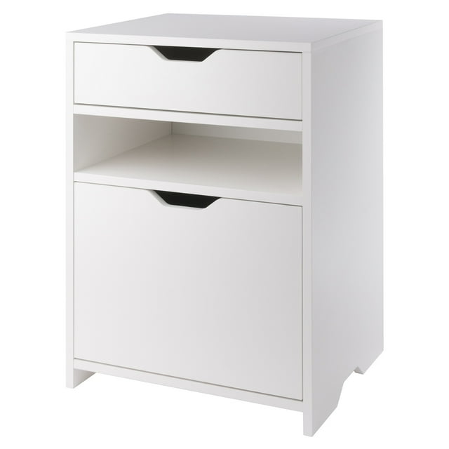 Winsome Armoire de Rangement de Classement en Bois Nova, Blanc
