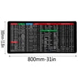 thumbnail image 3 of Fankiway 800 * 300Mm 2Mm Thick English Shortcut Key Mousepad Pc Accessories Computer Accessories, 3 of 6