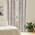 thumbnail image 2 of Ambesonne Colorful Curtains, Halloween Theme Skull, Pair of 28"x63", Multicolor, 2 of 5
