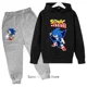 thumbnail image 3 of Conjunto de sudadera con capucha Sonic para niños, primavera y otoño, 2 piezas, bonitos trajes con capucha para niños y niñas de 3 a 14 años, 3 of 5