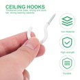 thumbnail image 6 of TABLZONE Heavy Duty Iron Ceiling Hooks White Rustproof Sturdy Suspension Hooks for Hanging Plants Lights 70 Pieces, 6 of 6