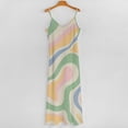 thumbnail image 5 of Pastel Swirls Abstract Design Art Sleeveless Dress Loose Women's Dress Dresses Luxury Evening Dresses, 5 of 9