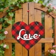 thumbnail image 2 of Valentine's Day Door Hanger Sign Featuring Heart Design and Warm Greetings for Your Home Valentine's Day Decorations, 2 of 5