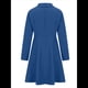 thumbnail image 4 of Vestido Blazer Elegante de Doble Botonadura, Corte Entallado, con Solapa con Muesca, Larga, Informal, para Eventos de Trabajo Azul L, 4 of 8