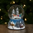 thumbnail image 2 of Northlight Winter Forest Sleigh Ride Musical Christmas Snow Globe - 5.75", 2 of 4