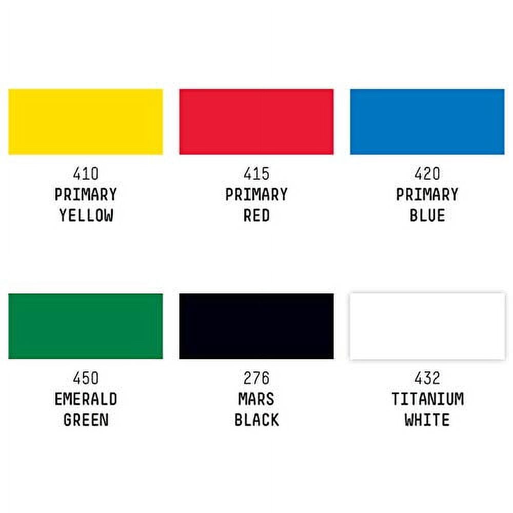 Liquitex Professional Acrylic Gouache Set, 6-Colors, 22ml, Primaries