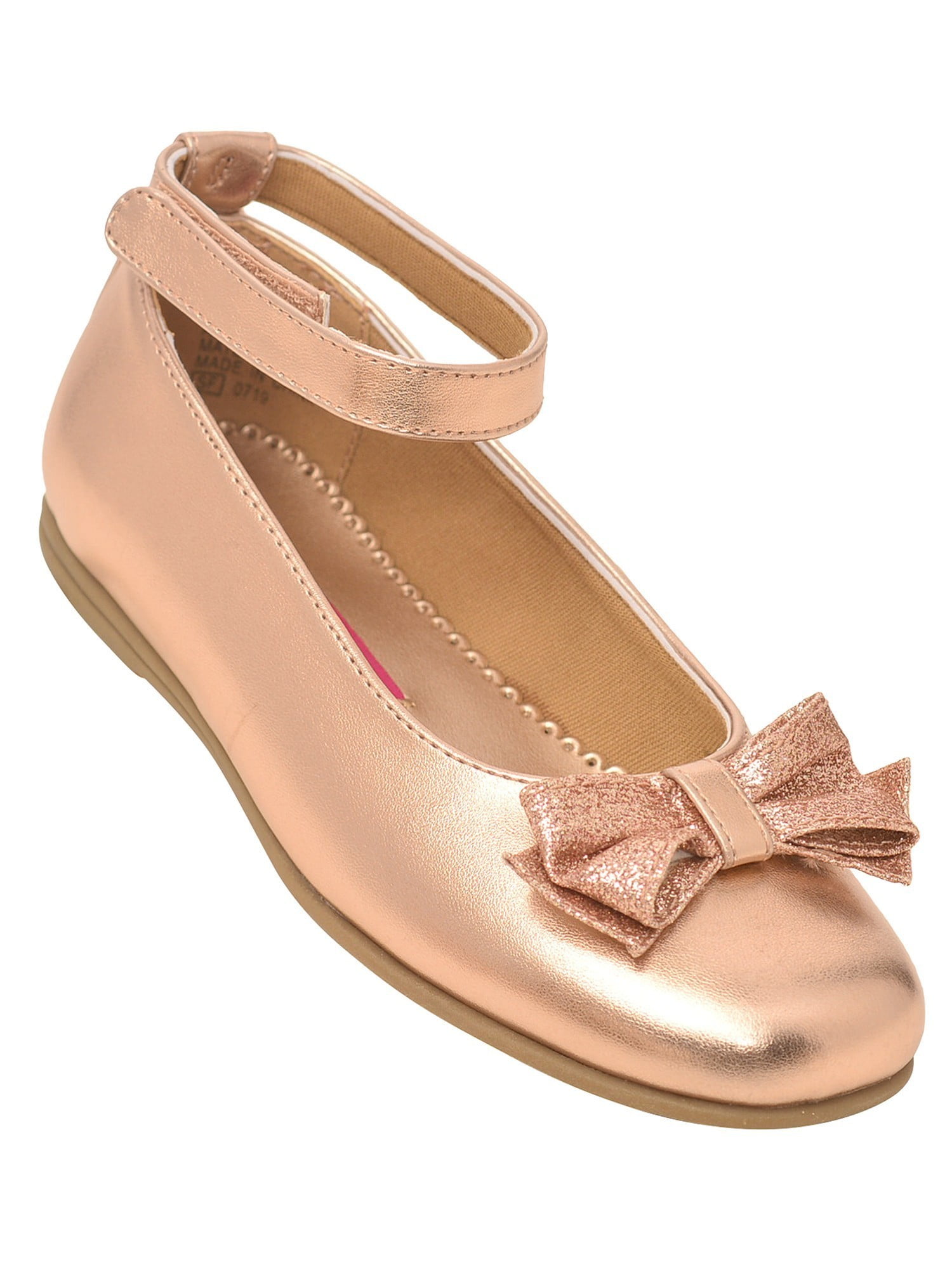 girls rose gold dress shoes