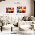 thumbnail image 4 of Elephant Stock Cloud Convergence Abstract Wall Art - Horizontal Canvas Wall Art - Living Room Wall Decor - Abstract Canvas - Orange And Gray Decor - 30" x 20", 4 of 8