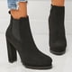 thumbnail image 2 of NECHOLOGY Botas Mujer Adulto Femenino Zapatos Botines para mujer Botas clásicas para mujer Punta estrecha Tacón grueso Cremallera alta en (Black, 8), 2 of 4