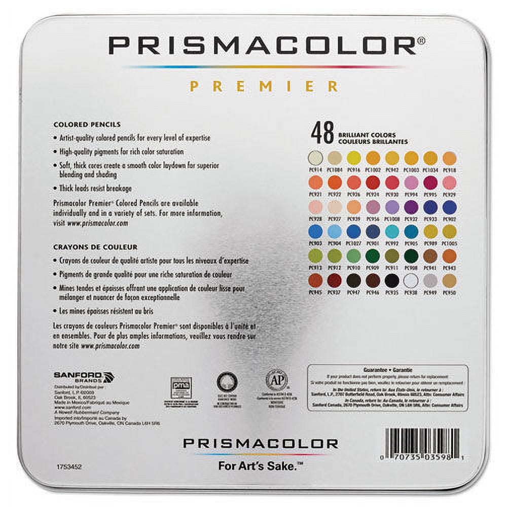 Prismacolor Premier Colored Pencils, Assorted Colors, Set of 48