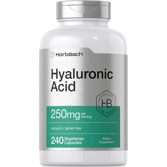 Hyaluronic Acid Capsules | 250 mg | 240 Count | by Horbaach
