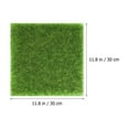 thumbnail image 2 of FONWILYO 4Set Plastic Green Artificial Grass Mats For Diy Props Miniatures Garden Decor, 2 of 4