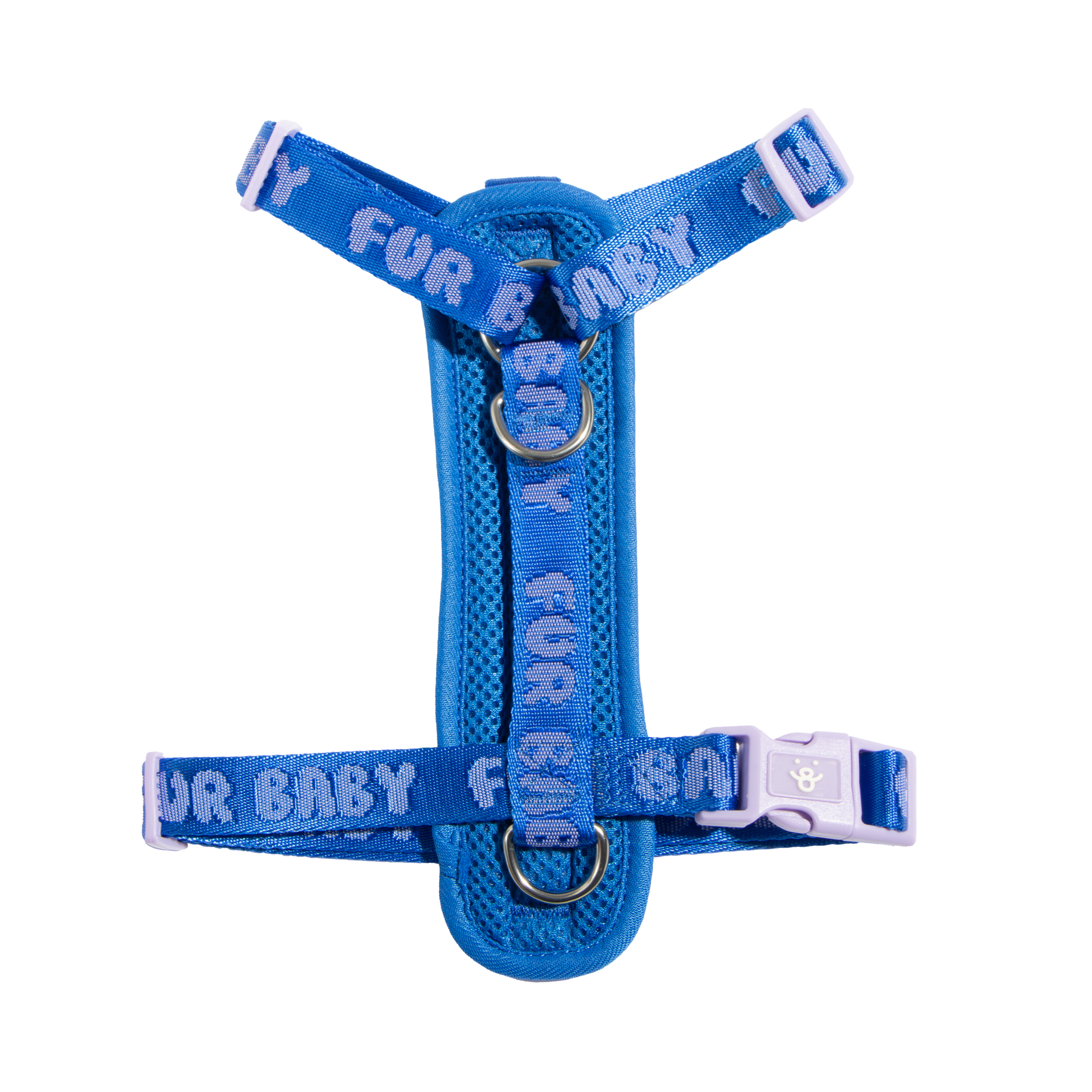 Oodles Polyester Fur Baby Step-In Dog Walking Harness, Blue photo 3
