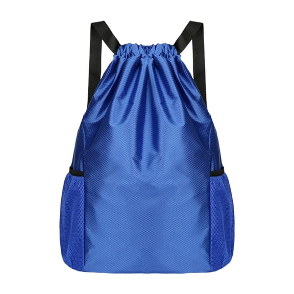 Large Capacity Drawstring Backpack Oxford Fabric Gym Bag Adjustable Strap For Basketball Climbing Hiking