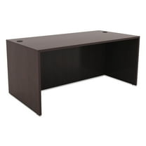 Alera Valencia Series Straight Front Desk Shell, 59.13" x 29.5" x 29.63", Espresso