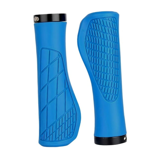 2x empuñaduras de manillar de bicicleta empuñaduras de bicicleta para deportes de bicicletas de carretera de montaña al aire libre Azul