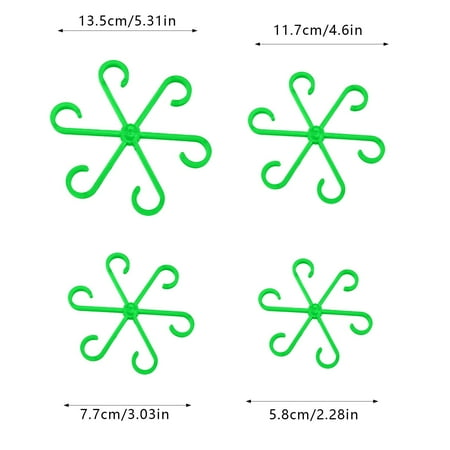 

4 PCS Clip Garden Support Clip Vegetable Tomato Vine Flower Clip Lock For Fixing 4 Different Sizes