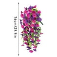 thumbnail image 2 of Artificial Hanging Flowers Vibrant Purple & Pink Petunia Vine For Home Decor Garden Wedding Party Decoration, 2 of 3